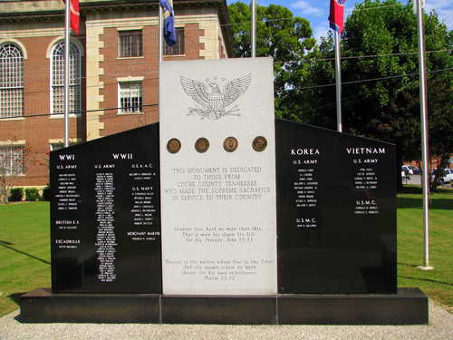 Veterans Memorial in Cocke County, TN